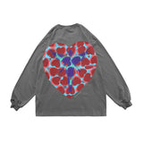 Pcloa Cute love pattern Print Sweatshirt