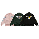 Letter Logo Embroidery Baseball Jacket