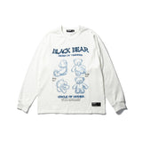 Letter Sketch Bear Graphic Sweatshirt