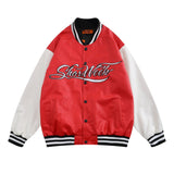 Letter Embroidery Baseball Jacket