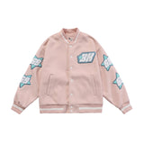 Letter Logo Embroidery Baseball Jacket