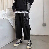 Cropped Buckle Cargo Pants