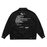 Letter Embroidery Casual Jacket