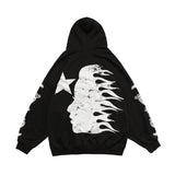 Abstract Letter Painting Graphic Hoodie