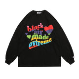 Colorful Letter Print Sweatshirt