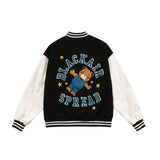 Bear Letter Embroidery Jacket